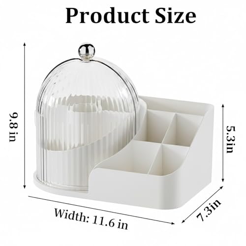 ONXE Large White Makeup Organizer with Drawers, Perfume & Cosmetic Storage
