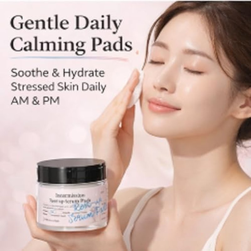 INTERMISSION Rest-Up Serum Pads ? Gentle Daily Calming Facial Pads with Niacinamide & Centella, Lightweight Hydration for Sensitive Skin, Multi-Use Toner Pads for Face, 60 Pads
