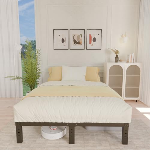 Aldrith 10 Inch Queen Bed Frame Heavy Duty Metal Platform Bed with Noise Reduction