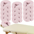 Macarrie 24 Pcs Pink Microfiber Massage Face Cradle Covers Reusable Spa & Beauty