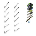 HIKULA White 6-Layer Multi Board Wall Mount Surf Rack for Surfboard Wakeboard Snowboard