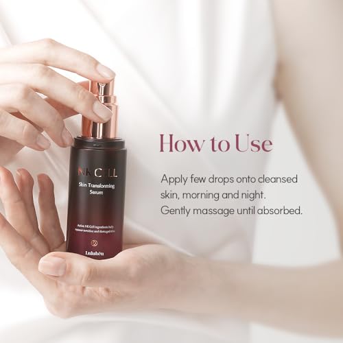 Skin Transforming Serum with NK Cell Technology, Hydrating Serum for Skin Elasticity & Smooth Texture, 1.69 fl oz