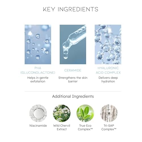 Beyond Angel Aqua Korean Moisture Barrier Toner (16.9fl oz) - Moisture Barrier Strengthening for Sensitive Skin, Vegan Formula. Chervil, Hyaluronic Acid, PHA, Ceramide.