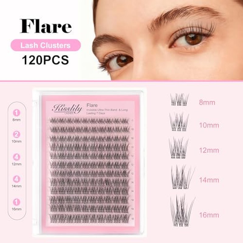 Flare Lashes With Invisible Band DiyNatural Eyelash Extension Bond SealEyelash Glue and Lash Remover Beginner FriendlyIndividual Lashes Waterproof and Long lastingMakeup For Girl Cosmetic.