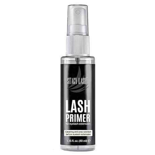 Extra Bonder for Lash Extensions 15ml + Eyelash Extension Primer - Stacy Lash/Eyelash Extension Sealer/Reduces Lash Extension Glue Fumes/Protein Oil Remover/Eyelash Extension Cleanser Spray 40