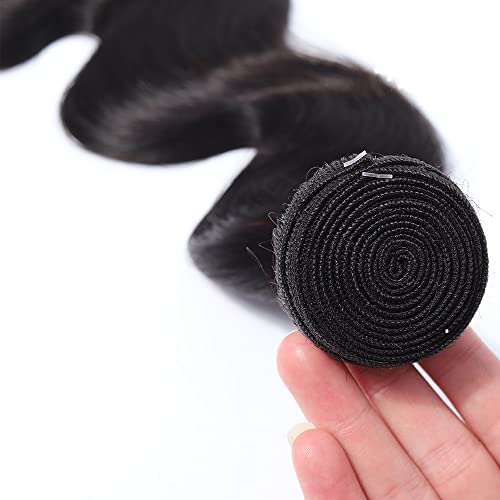 8 Inch Human Hair Extensions Body Wave Virgin Brazilian Hair for Black Women