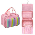 Hair Accessories Organizer for Girls, Hanging Hair Bow Storage Bag for Girls Hair Clips, Travel Organizer With Hair Clips, Headbands, Scrunchies & Ties - Empty Bag (Pink)