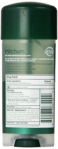 Mitchum Advanced Control Unscented Gel Deodorant 3.4 oz Pack of 6