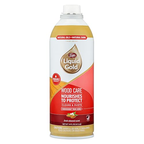 Wood Cleaner and Polish - Hydrating Natural Oils, 14 oz, 6 Pack