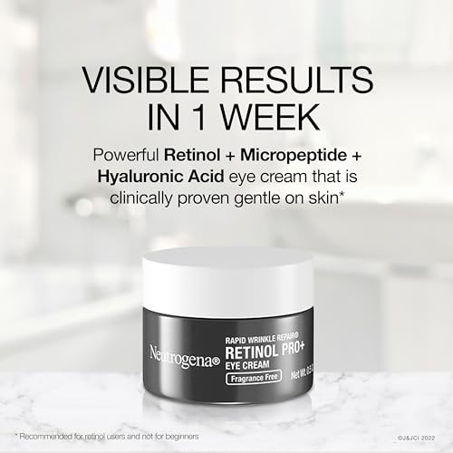 Neutrogena Rapid Wrinkle Repair Retinol Pro+ Eye Cream 0.5 oz - Anti-Aging Dark Circles & Wrinkles