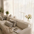 118-Inch White Sofa Table Behind Couch with Outlets & Storage - Narrow Console