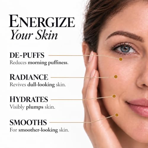 Hydrating Face and Under-Eye Serum with Peptides & Caffeine - 1 oz