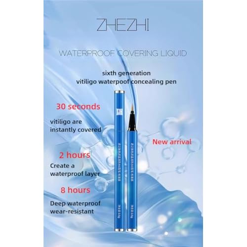 Vitiligo makeup cover waterproof Pen ? Long-lasting Cover pen for vitiligo,White Spots, Quick & Precise Application, Natural Skin Tone Blend, Dermatologist-Tested