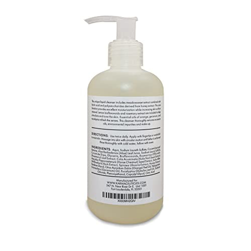 Dermaclenz Liquid Facial Cleanser with Meadowsweet & Lactic Acid - 8 oz