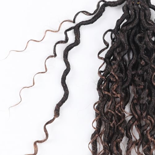 Vemet Goddess Locs Crochet Hair 10 Inch - 9 Packs, Synthetic Faux Locs for Natural, Full Style