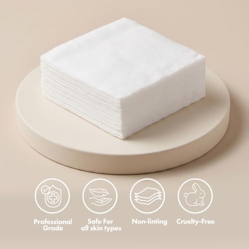 Intrinsics Large White Silken 4x4 Esthetic Wipes 2 Pack (400 Count) - Lash & Makeup Remover Pads