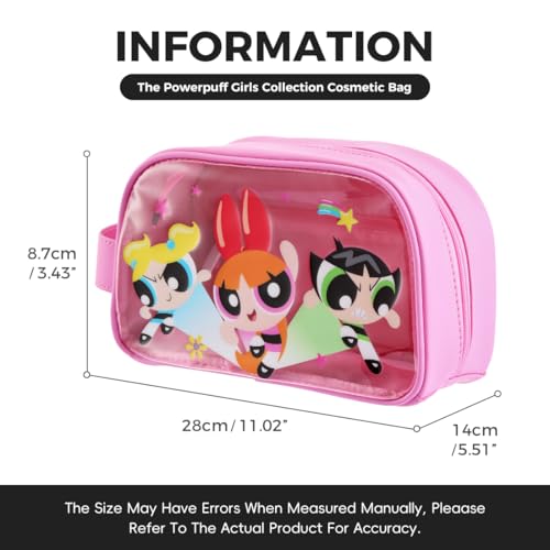 Powerpuff Girls Makeup Bag - Large Waterproof Cosmetic Organizer by MINISO