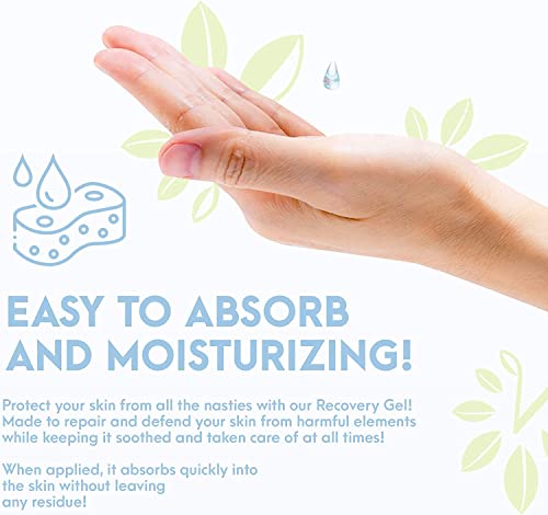 Organic Aloe Vera & Tea Tree Recovery Gel - Skin Soothing 6 oz