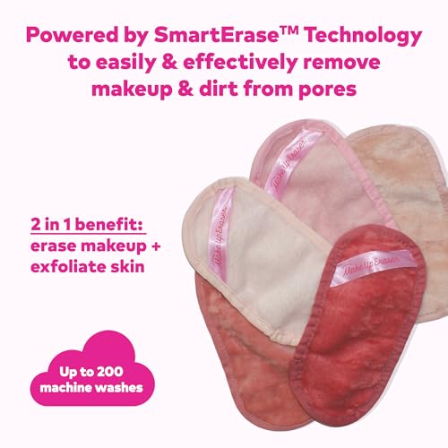MakeUp Eraser Mini PRO 5-Piece Gift Set - Water-Activated Makeup Remover & Exfoliator