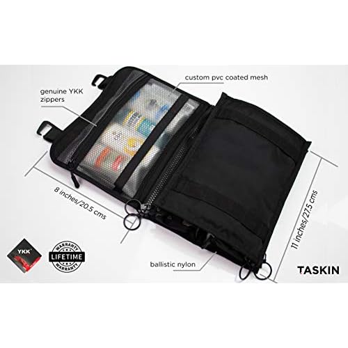 Taskin ROLR | 3-in-1 Toiletry Bag | Built-in 4 Suction Cups, Water Resistant
