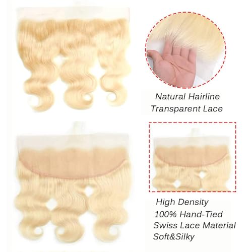 Isufer 613 Blonde 13x4 HD Transparent Lace Frontal Wig 10 Inch Pre-Plucked Body Wave