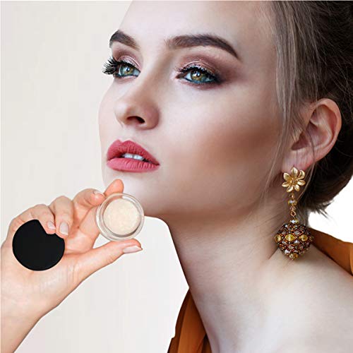 Black 5g Sample Cosmetic Containers with Lids - Travel Size, Leakproof