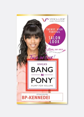 20 Inch Spiral Curl Ponytail with Dome Top & Fringed Bang Synthetic Hair - Variation FS1B/33