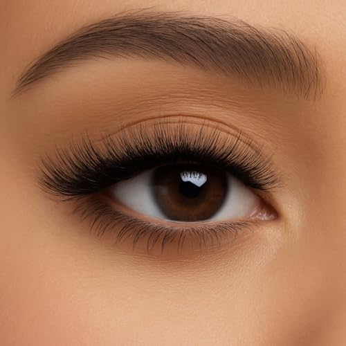 Volume False Eyelashes - 5 Pairs Multipack, Wispy Glam Style Fake Lashes, Lightweight & Reusable Strip Lashes (S8X Style)