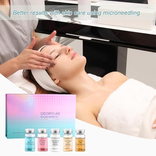 Stem Cell Serum for Face Ampoules - Exosomes for Skin Post Treatment Serum, Improves Skin Radiance Hydrating Skin-Firming Anti-Aging, 10 vials