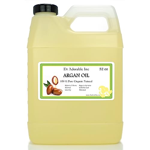 Dr Adorable - 32 oz - Argan Marrakesh Oil - 100% Pure Natural Organic Cold Pressed