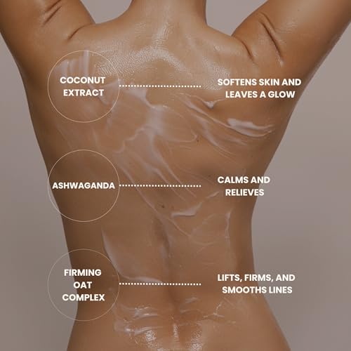Nemah Firming Body Lotion, Skin Firming And Tightening Lotion, Body Cream Without Grease, Lightweight Fast Absorbing, Oat Extract Ashwagandha Coconut Extract, For All Skin Types, Vegan 5 Oz