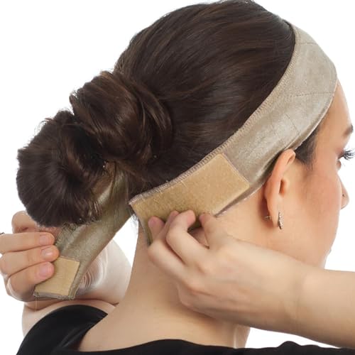 Grey Wig Headband for Synthetic Hair - Wig & Hair Accessory with Silicone Grip, Adjustable