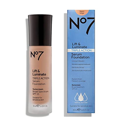 JoJo Siwa No7 Lift & Luminate Triple Action Face Serum Foundation - Warm Beige
