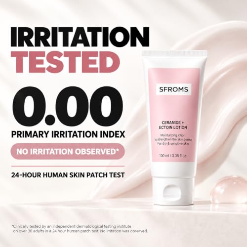 Ceramide Ectoin Hyaluronic Acid Moisturizer for Sensitive Skin - Korean Barrier Repair Lotion