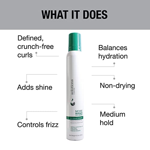 Curl Whipped Hair Mousse - Volume, Shine & Frizz Control for Wavy to Curly Hair - 8.5oz