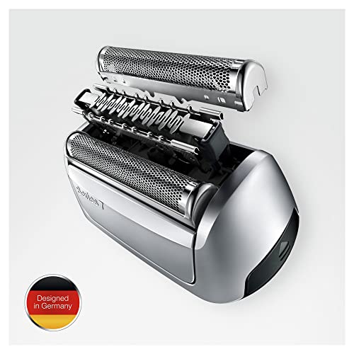 Replacement Shaver Head for Braun Series 7 70S - 4 Pack, Silver & Clean & Renew