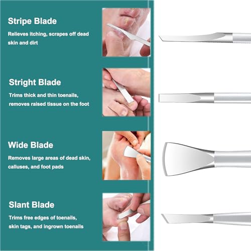 Ingrown Toenail Removal Kit 7 Pcs Set Pedicure Tools for Feet Callus & Thick Nails