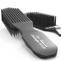 Black Felicia Leatherwood Detangler Brush for Kinky, Curly & Straight Hair – Pain-Free Tangle Tool
