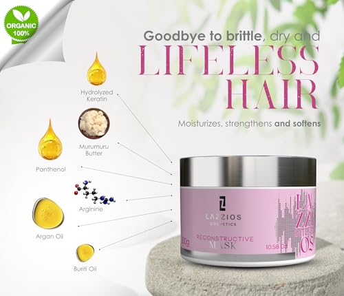 Lazzios Intense Hair Mask Deep Conditioning Repair for Dry Damaged Hair 300g