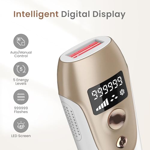 FELOOW IPL Hair Removal Device for Women - Permanent Laser System, 3 Weeks Results
