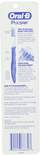 Oral-B Pulsar Soft Bristles Manual Toothbrush Pack of 2 - Deep Cleaning