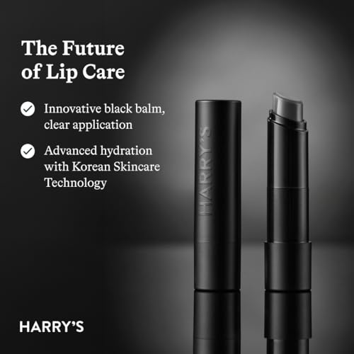 Harry's Black Lip Balm for Men 5-Pack - Clear Tint, Hydrating Lip Treatment