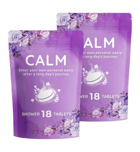 DeckTheHalls 36 Pack Shower Steamers with Lavender Mint Rose Coconut - Self Care & Relaxation Gifts for Women & Men
