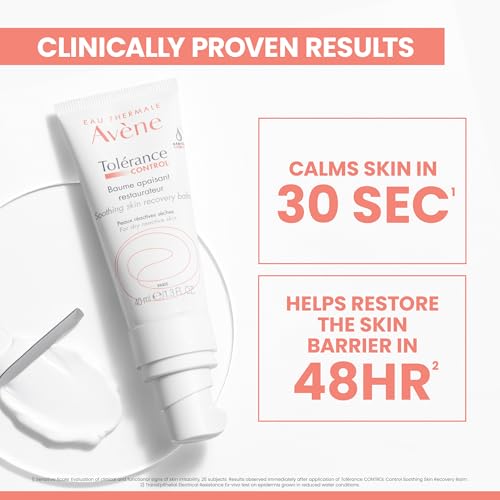 Av?ne Tolerance Control Soothing Skin Recovery Balm (previously Skin Recovery Cream Rich) New & Improved, Hypersensitive Dry Skin Moisturizer, No Preservative, Non-comedogenic, 1.3 Fl Oz