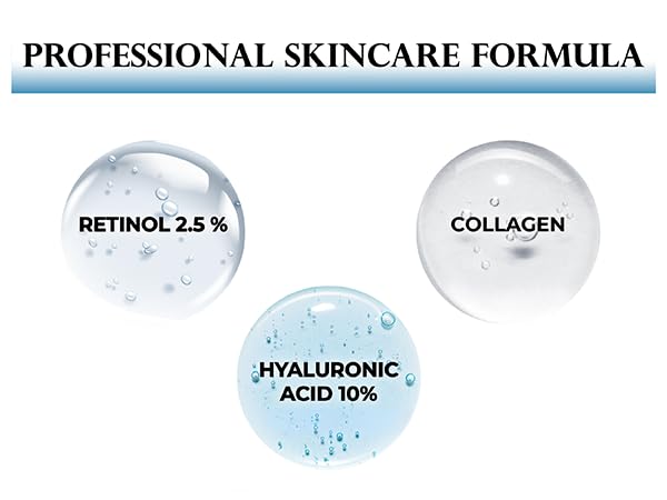 Retinol Face Cream 2.5% Anti-Aging Moisturizer with Hyaluronic Acid for Women & Men