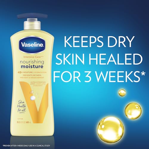 Vaseline Intensive Care Healing Body Lotion for Dry Skin 20.3oz Pack of 2