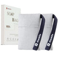 2 Pieces Soap Bags for Soap Bars, Exfoliating Soap Saver Bags, Foaming Bar Soap Pouches for Use in Baths or Showers (White)