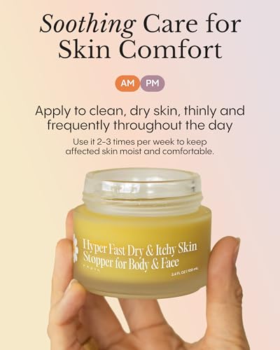Dry & Itchy Skin Soothing Balm for Body & Face - Natural Relief, 3.4 fl oz