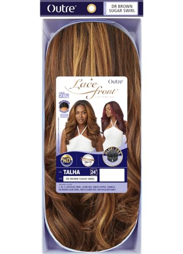 Outre Lace Front Wig - Talha Off Black 1B Natural Baby Hair Breathable Cap