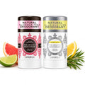 Aluminum-Free Natural Deodorant Duo - Vanilla Grapefruit Scent 2 Oz Each